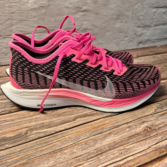 Nike Pegasus Turbo 2 hot pink and black Women's running shoes size 8 - Picture 3 of 9